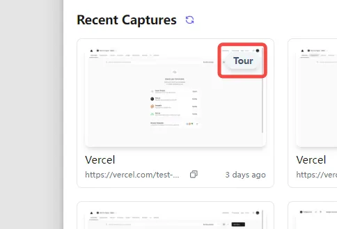 Highlighting the Top Right Corner Product Tour Badge